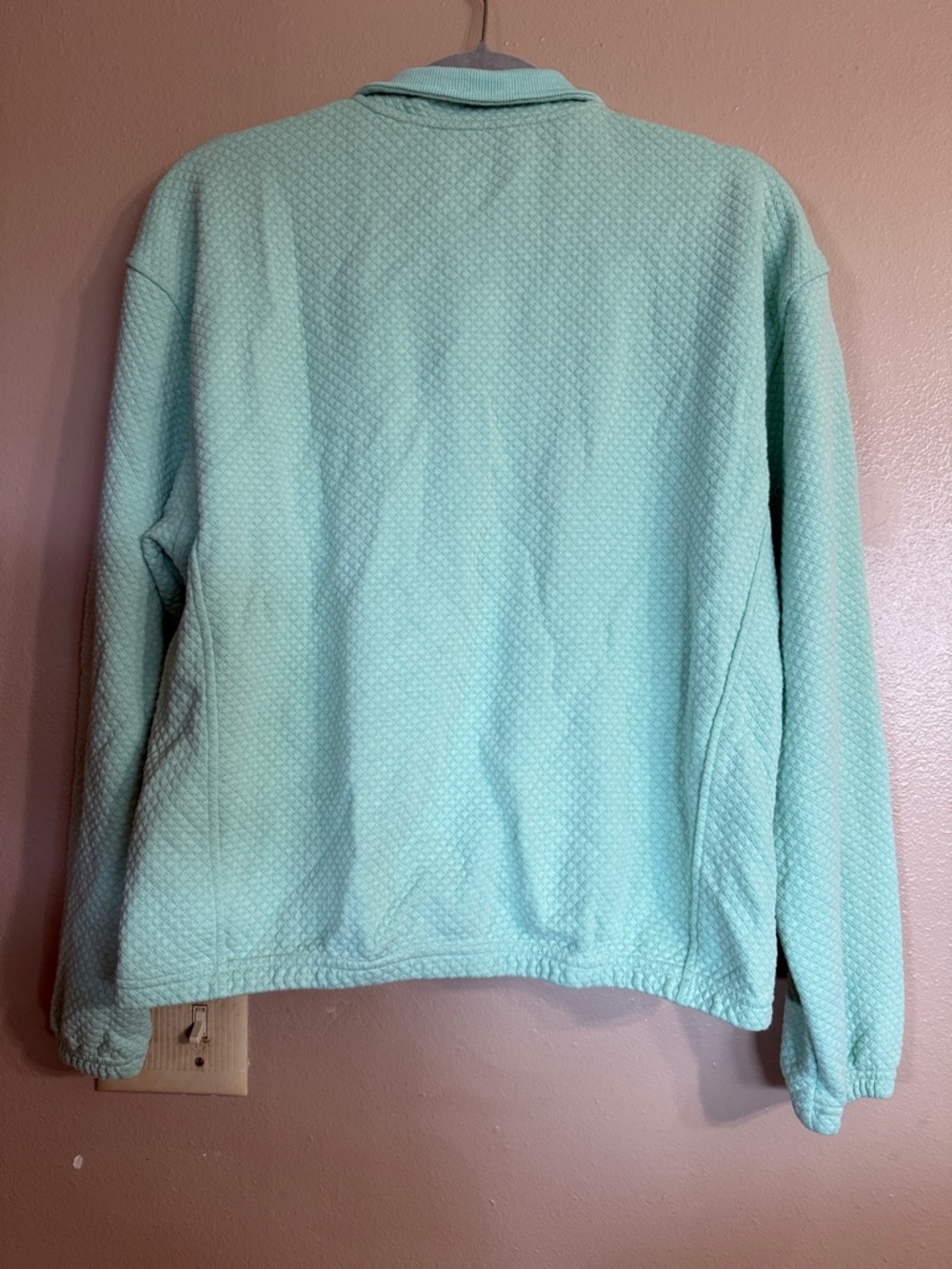 Light Aqua Quarter-Zip Fleece Pullover - Picture 3 of 4